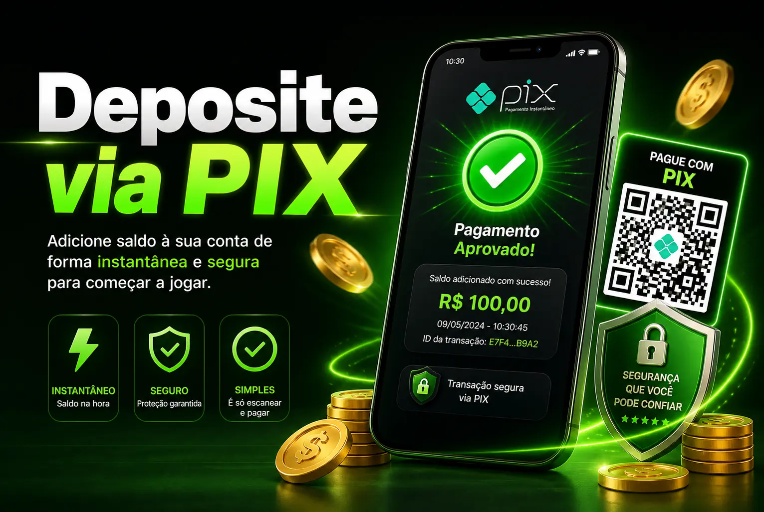 Deposite via PIX