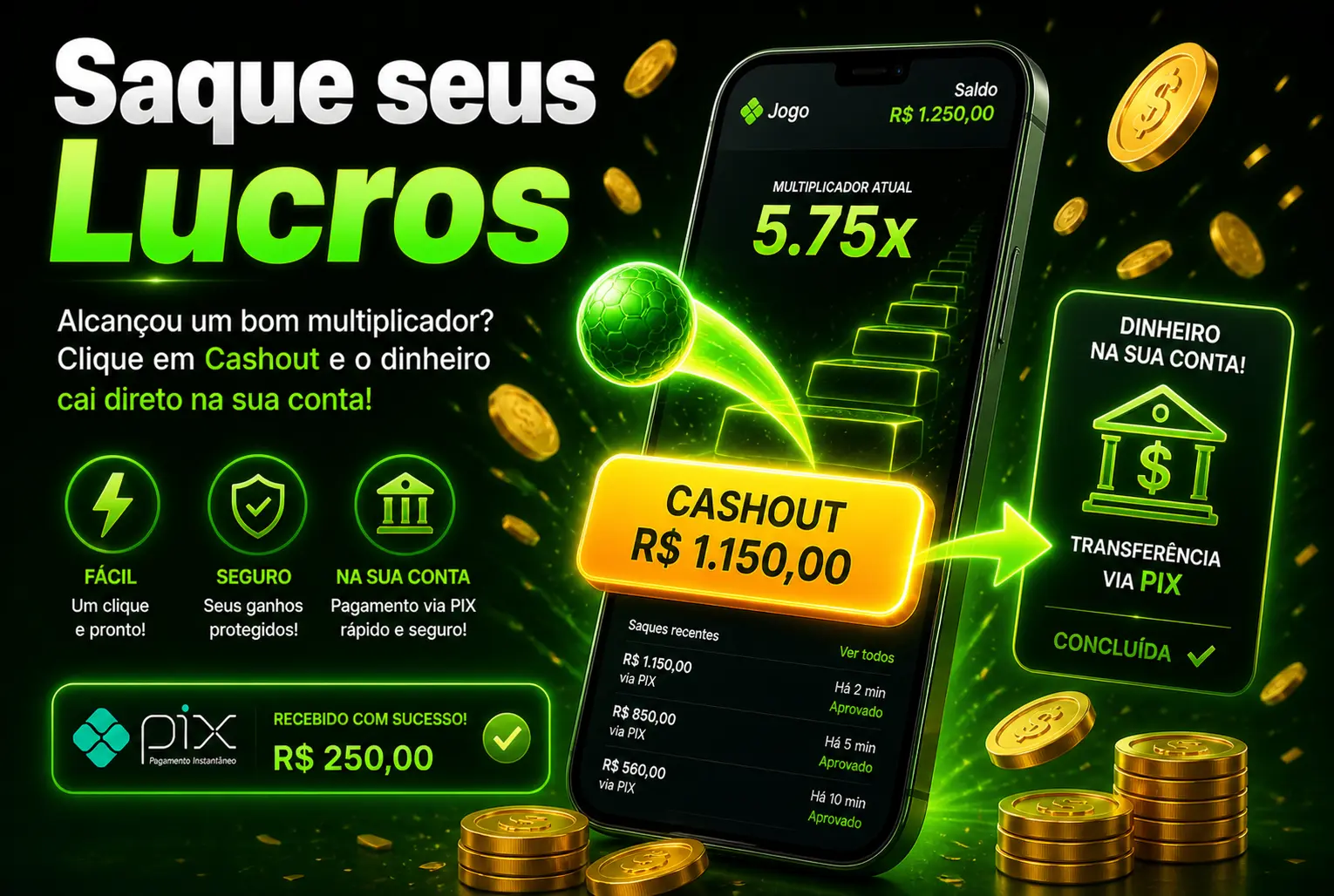 Saque seus Lucros